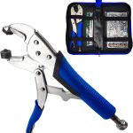 Heavy Duty Snap Fasteners Kit, Snap Fastener Pliers for Metal Snaps Installation on Boat Cover/Canvas/Carpet/Leather, Snap Fastener Tool with Screw Snap& Stainless Steel 15mm Marine Snaps-by MinliGUY